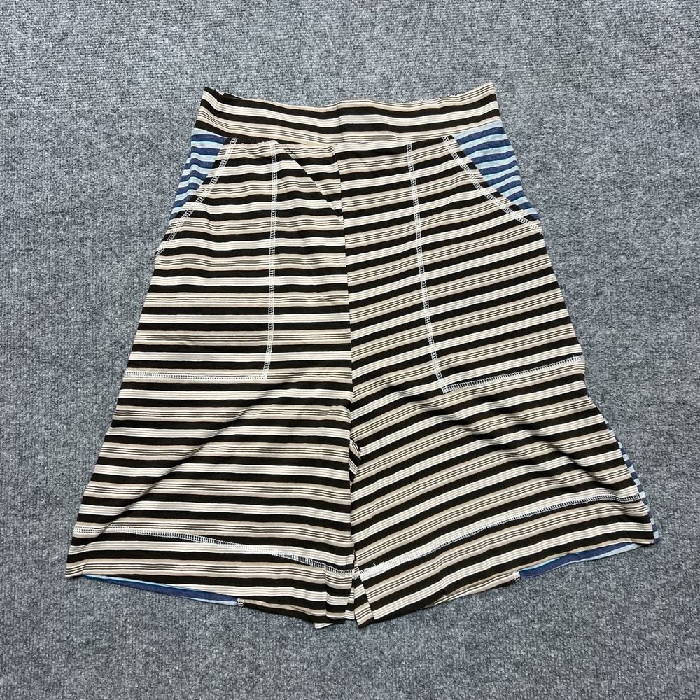 Free People Free-est Shorts Womens Small Multicolor Stripe Jersey Sweat Lounge